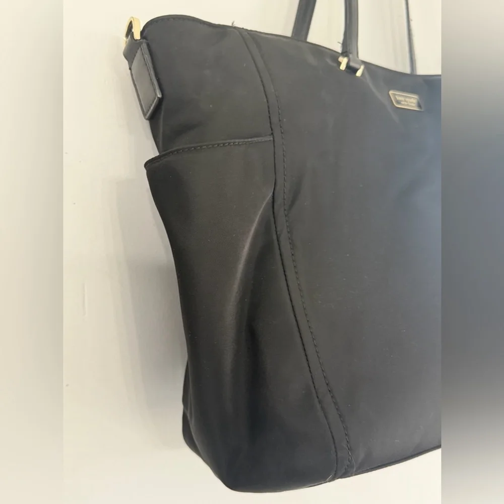 Kate Spade New York Women’s Designer Black Nylon Travel Tote Shoulder Weekender